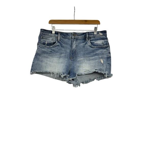 Kut From The Kloth Distressed Cut Off Jane High Rise Denim Shorts Size 14 - Picture 1 of 9